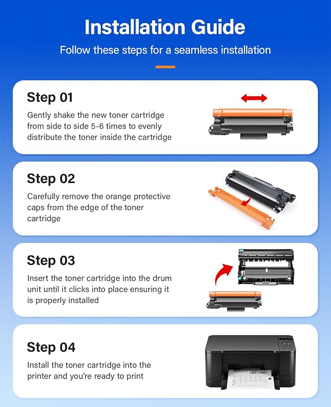 TN830XL Toner Cartridge Black 2-Pack High Yield Replacement for Brother TN830XL TN830 XL Compatible for HL-L2460DW HL-L2405W HL-L2480DW MFC-L2820DW DCP-L2640DW MFC-L2900DW HL-L2400D Laser Printer Ink