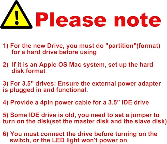 USB 3.0 to SATA IDE Adapter, Hard Drive Reader External Ultra Recovery Converter Compatible with 2.5" 3.5" HDD, SSD,5.25-inch DVD/CD-ROM Optical Drive Data Transfer with Power Supply