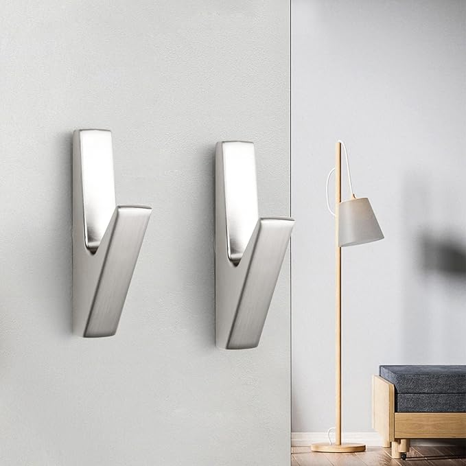 5 Pack Coat Hook,Wall Hooks,Coat Hooks Wall Mount, Metal Wall Hooks Holder for Hanging Clothes, Hats, Bags, Towels, Keys
