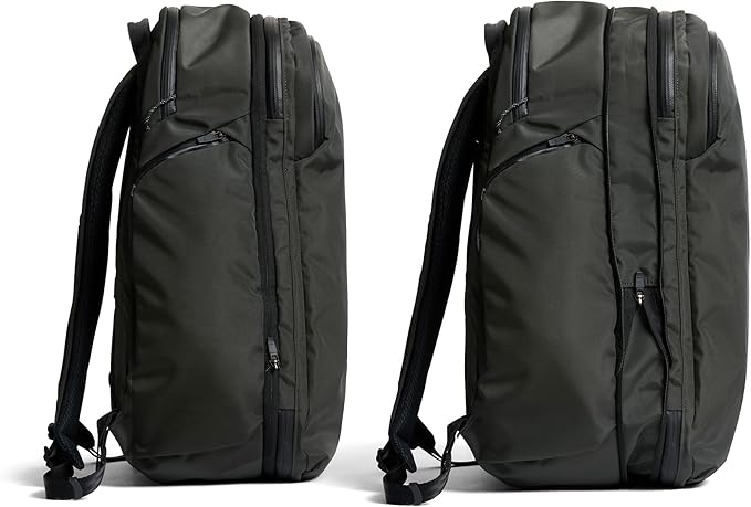 Bellroy Transit Travel Pack Pro (30–38 liter carry-on travel backpack, with laptop sleeve, RFID protection and zip bottle pocket) - Olive