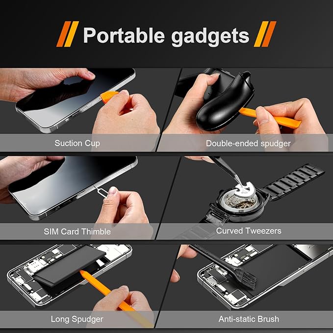 JOREST 40Pcs Small Precision Screwdriver Set (S2 Steel), Magnetic Screwdriver Set with Torx T5 T6 T8, Mini Repair Tool Kit for Macbook, Computer, Laptop, iPhone, PS4 PS5, Xbox, Switch, Glasses, Watch
