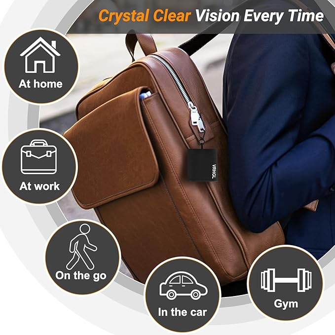2 Sided Glasses Cleaner & Polishing Cloths,Portable Eye Glass Cleaning Cloths with Pouch, Microfiber Glasses Cleaning Cloth Keychain for Glasses Lenses Screens Cameras iPad iPhone, Mixcolor,4X 6-Inch