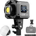 GVM 80W LED Video Light with Lantern Softbox and Tripod Stand Kit, Bi-Color 2700K-7500K 12 Scenes CRI97+ Bowens Mount Studio Light, APP Control COB Continuous Output Lighting for Video Recording