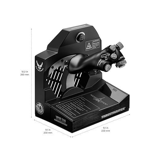 Thrustmaster Viper TQS: Metal Throttle Quadrant System, 21 Action Buttons, 5 Axes, Iconic Chaff/Flare Functions, Licensed by the U.S. Air Force (Compatible with PC)