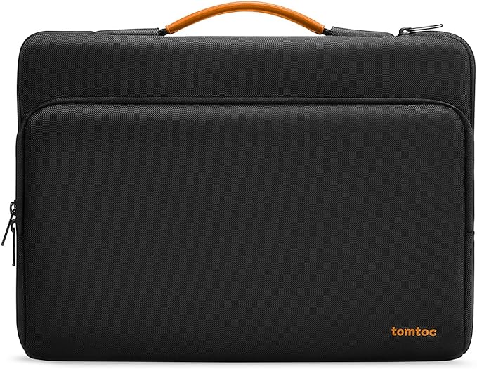 tomtoc 360 Protective Laptop Carrying Case for 13-inch New Surface Pro 11th, Copilot+PC 2024, Surface Pro 10/9/8/X with Signature Keyboard/X Keyboard, Water-Resistant Laptop Sleeve, Black