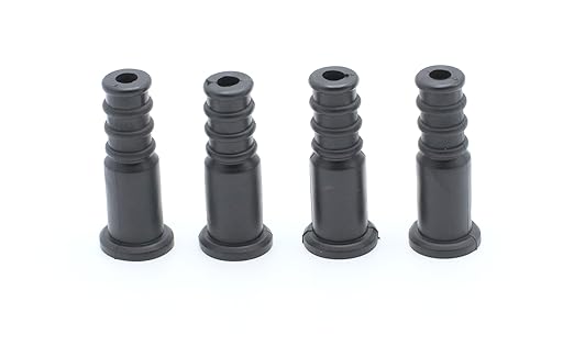 THE CIMPLE CO Coaxial Cable Weather Boot - RG6 Connectors RG59 Ends Coaxial Boots - Weatherproof (Black) - Pack of 4