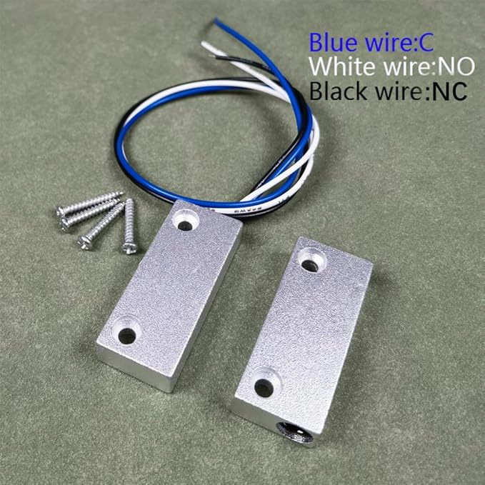Rolling Door Contact Magnetic Reed Switch Alarm with 3 Wires for N.O./N.C. Applications MC-52