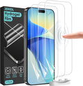 3 Pack Flexible Film Screen Protector for iPhone 16 Pro Max, Non-breakable Soft TPU Hydrogel Film for iPhone 16 Pro Max Screen Protector Film (NOT Glass)