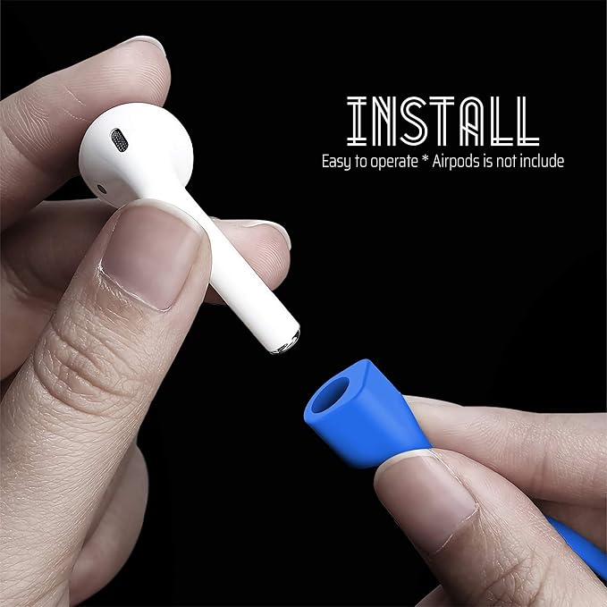 Ultra Strong Magnetic Airpod Pro Strap Anti-Lost Cord Sports Lanyard Compatible with Airpods 3rd 2nd Generation Pro 3 2 1 (Blue)