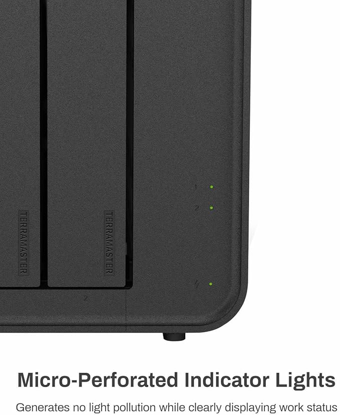 TERRAMASTER F2-424 NAS Storage 2Bay - N95 Quad-Core CPU, 8GB DDR5 RAM, 2.5GbE Port x 2, Network Attached Storage with High Performance (Diskless)