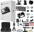 DJI Osmo Action 5 Pro Standard Combo,with 58 Piece Accessory Kit and 2 Extra Batteries + 64GB Card - Waterproof Action Camera with 1/1.3" Sensor, 4K/120fps Video, Action Camera 4K Ideal for Sports