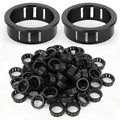 100PCS 7/8" Black Cable Snap Bushing Grommet, Snap in Cord Bushing Protect Cables
