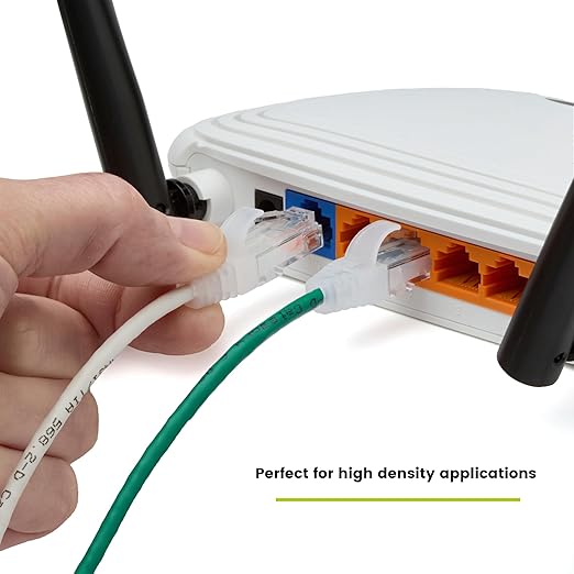 TRUECABLE Cat6 Component Rated Patch Cable, Unshielded (U/UTP), 3ft, Green, 28AWG Solid Copper, Snagless 10G High-Speed Ethernet Cable, PoE++ 4PPoE 100W, UL Listed, RoHS-3, 1 Pack