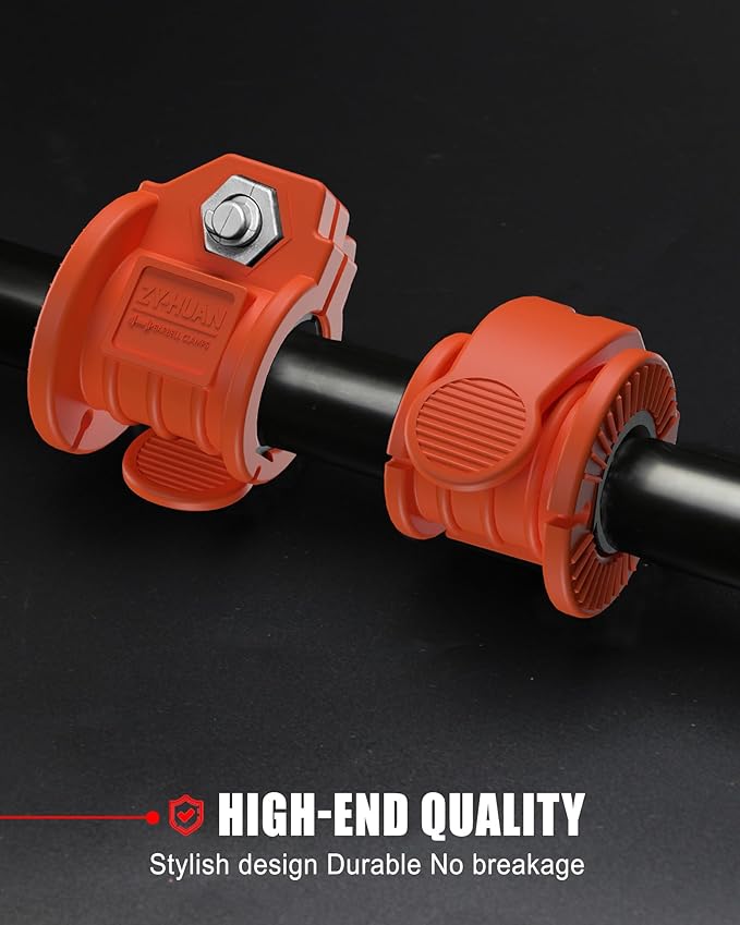 Barbell Clips 1 Inch Quick Release Weight Clamps 0.9-1.18inch Multi-Size Adjustable Olympic Clamps for Bars