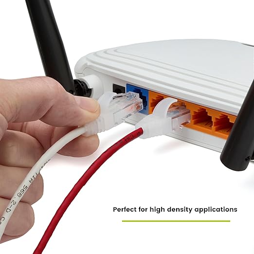 TRUECABLE Cat6 Component Rated Patch Cable, Unshielded (U/UTP), 1ft, Red, 28AWG Solid Copper, Snagless 10G High-Speed Ethernet Cable, PoE++ 4PPoE 100W, UL Listed, RoHS-3, 1 Pack