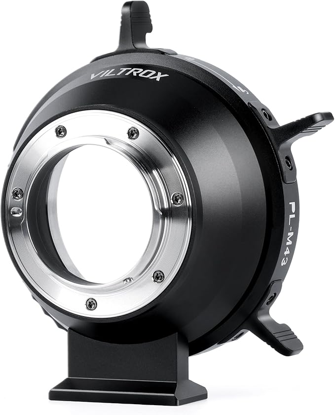 VILTROX PL-M43 Lens Mount Adapter Manual Focus Lens Converter with Rotary Lock Compatible with PL Lens to M43 Series Mount Cameras Panasonic GH5,G1,GH1,GH4/Olympus EP1,EP2,EM1,EM