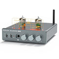 Douk Audio T6 2 Channel 80 watts x2 Bluetooth Tube Amplifier Hi-Fi Stereo Power Amp Audio Wireless Receiver with Headphone/Line Output & Treble Bass Tone Control
