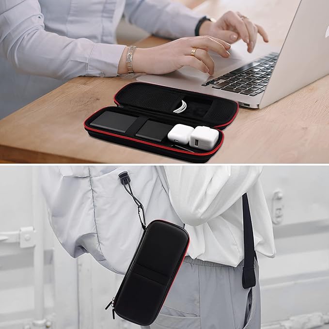 Hard Travel Case Fit for RAVPower 26800/20100/20000mAh, Anker Power Core 26800mAh/PowerCore +26800mAh, Dulla M50000 Power Bank 12000mAh, ROMOSS 30000mAh, Lab599 Tx500 Radio by SKYNEW (Large Black)