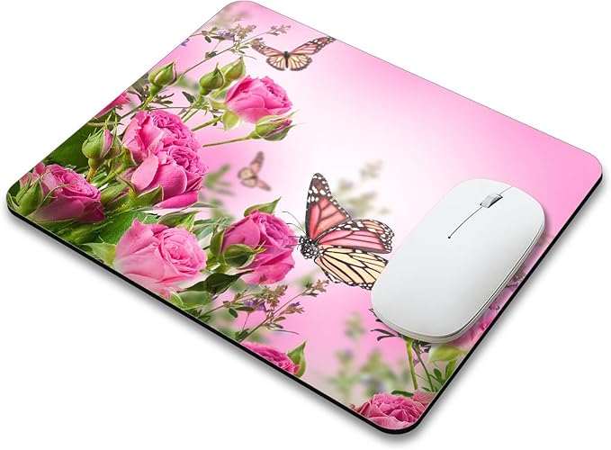 Beautiful Flowers Plants Mouse Pad Rubber Base Mouse Mat Non-Slip Mousepad for Office Desk Laptop Computer Mouse Pads