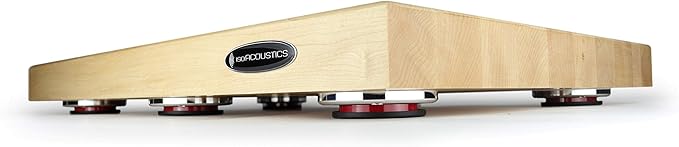 IsoAcoustics Delos Turntable Isolation Butcher Block Series: 2216M1 (22" W x 16" D x 1.75" H) Maple
