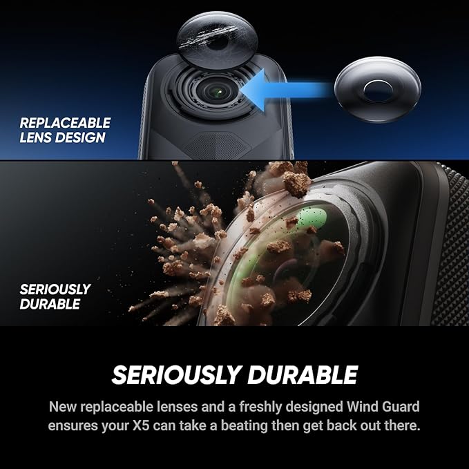 Insta360 X5 Invisible Dive Bundle - Waterproof 8K 360° Action Camera, Invisible Selfie Stick Effect, Leading Low Light, 3-Hour Battery, Clear Audio, Stabilization, AI Editing, Vivid Colors