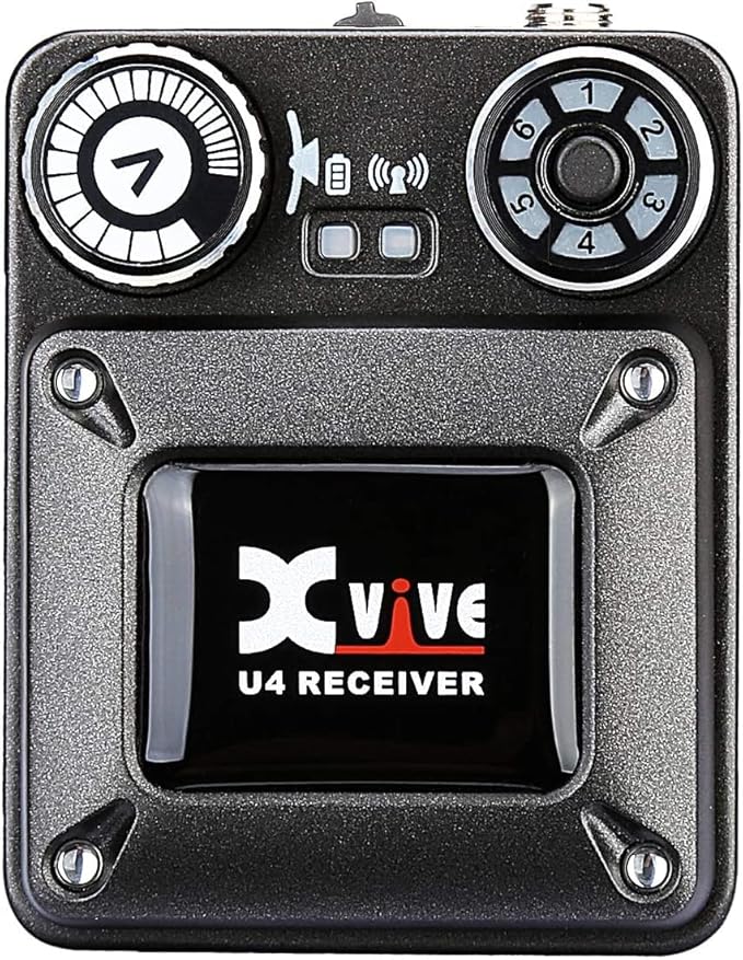 Xvive U4 Wireless in-Ear Monitor System Receiver Personal IEM for Studio, Band Rehearsal,Live Performance (U4 Receiver ONLY)