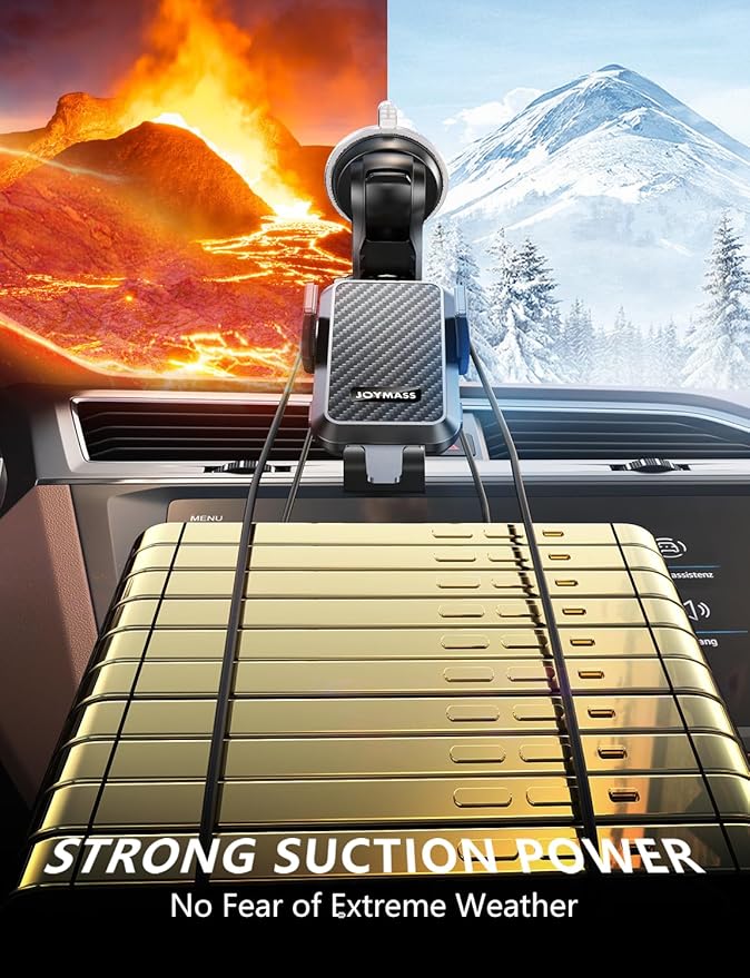 Wireless Car Charger, Phone Holders for Your Car, 15W Auto Clamping Phone Mount Car Accessories for iPhone 16 15 14 13 12 Mini Pro Max 11 XR XS, Samsung Galaxy S24 Ultra S23 S22+ Note 20, etc