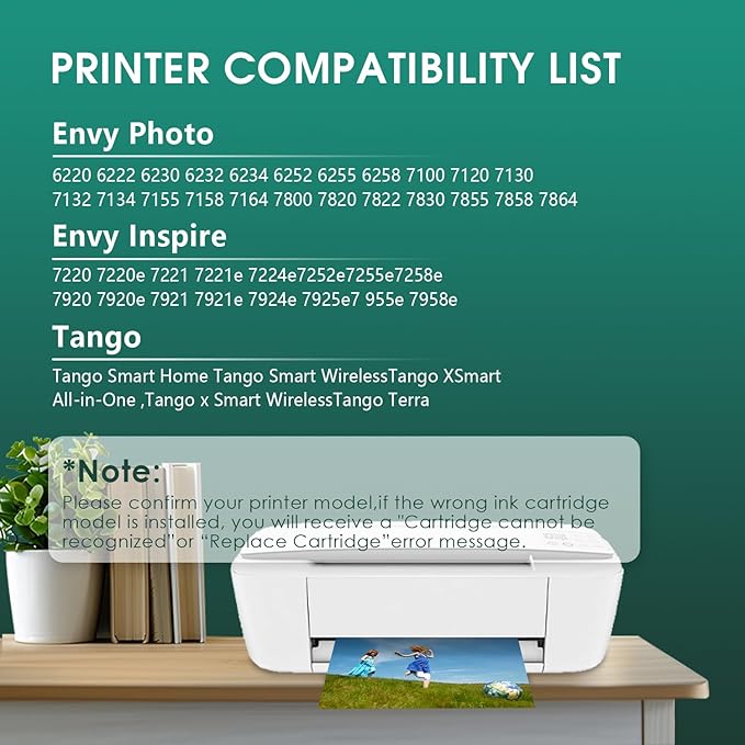 64XL Black Ink Cartridges Black Compatible for HP 64 XL High Yield Replacement for HP Printers 7858 7855 7120 7155 7158 7164 6255 6252 6232 Envy Inspire 7955e Tango X Printers