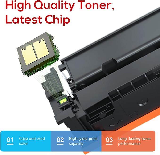 Compatible Canon 067H 067 Toner Cartridge Set Replacement for Canon 067H Compatible for Color ImageClass MF656Cdw LBP632Cdw MF654Cdw MF653Cdw LBP633Cdw MF650C LBP630C Printer (4 Pack)