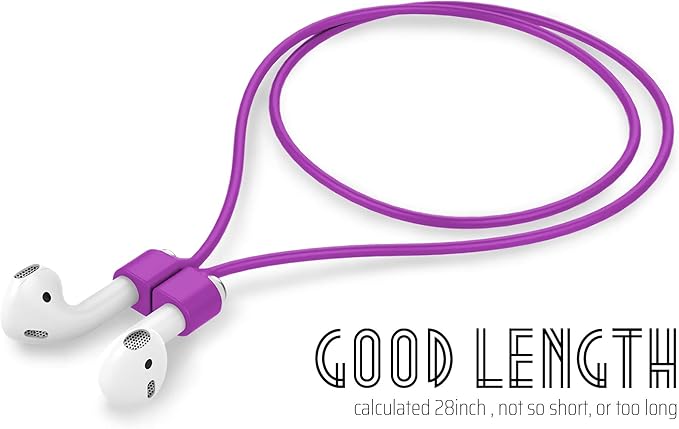 Ultra Strong Magnetic Airpod Pro Strap Anti-Lost Cord Sports Lanyard Compatible with Airpods 3rd 2nd Generation Pro 3 2 1 (Purple)