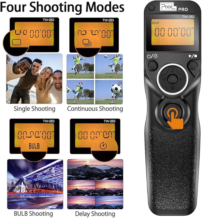 Wireless Remote Shutter Release Cable Wired Timer Remote Control TW-283DC0 Compatible for Nikon D850 D810 D800 D700 D500 D300 D300s D200 D40s D800E D810A D1X D2H D3X D1 D2 D3 D3s D4 D5 D4s F5 F6 F100