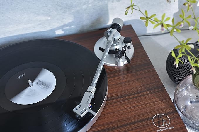 Audio Technica AT-LPW50BT-RW Bluetooth Turntable Manual Belt-Drive 33/45 (Rosewood)