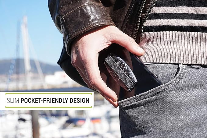 Gear Beast Universal Cell Phone Grip - Ultra Slim Elastic Finger Holder & Phone Stand