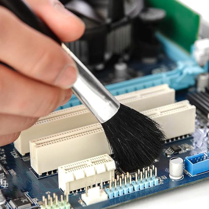 5 PCS Mini Keyboard Cleaning Brushes Kit, PP Handle Nylon Anti Static Electronic Dust Cleaning Brush for Computer Keyboard Motherboard Camera Small Space