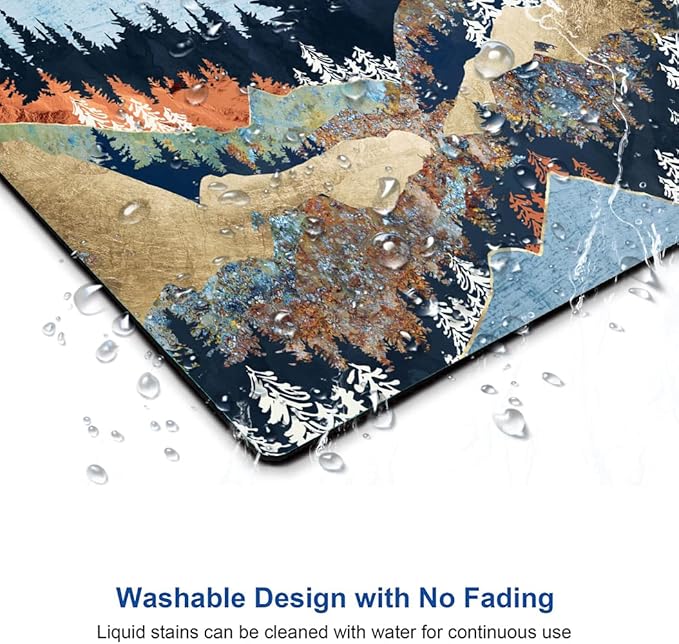 Mouse Pad, Premium-Textured Mouse Mat, Non-Slip Rubber Base Mousepad for Laptop, Computer & PC,9.5×7.9 in,Abstract Landscape