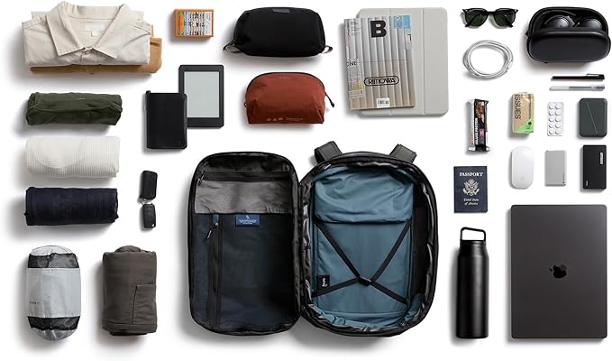 Bellroy Transit Travel Pack Pro (30–38 liter carry-on travel backpack, with laptop sleeve, RFID protection and zip bottle pocket) - Olive