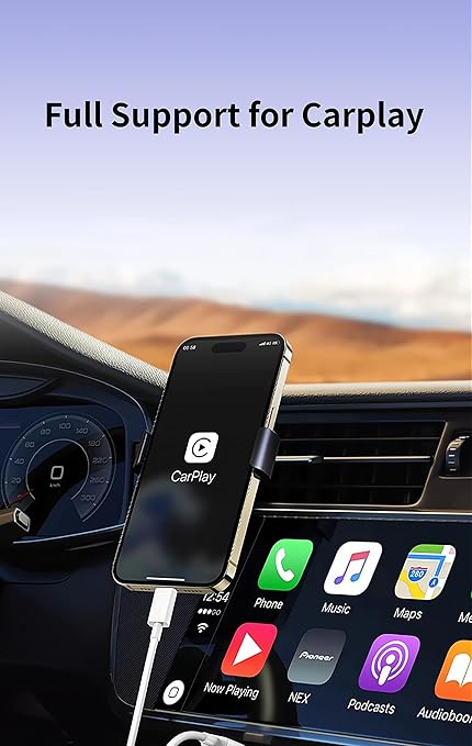 [6.6ft 2-Pack] iPhone 16 Pro Max CarPlay USB-C Cable MFi Certified Woven iPhone 16 Car Charger USB A to Type C Charge Cord Fast Charging for Apple iPhone 15 Pro Max/15Plus/16 Plus, iPad 10 (White)