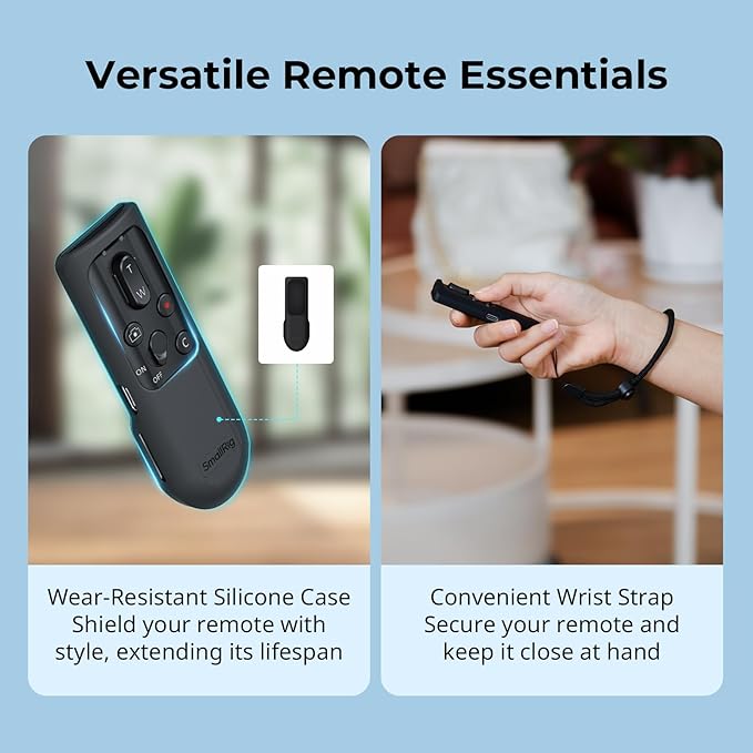 SMALLRIG Camera Remote Control Wireless Shutter Commander for Sony for Canon for Nikon Camera, fits for A7 IV, A7R V, A7R IV, A7R III, A7S III, A6700, FX3, A7CR, A7C II, ZV-E10, R5, R6, R7, R8-5207