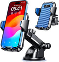 VANMASS Universal Car Phone Mount,【Patent & Safety Certs】 Upgraded Handsfree Stand, Phone Holder for Car Dashboard Windshield Vent, Compatible iPhone 13 12 11 Pro Max Xs XR X 8, Galaxy (Blue)