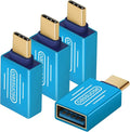 4-Pack USB C to USB Adapter (Gold-Plated),USB C Male to USB 3.0 Female OTG Adapter for iMac iPad Mini 6/Pro,MacBook Pro 2021,MacBook Air 2020 and Other Type C or Thunderbolt 4/3 Devices(Blue)