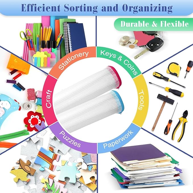 Jetec 32 Pcs Mesh Zipper Bags Toy Storage Bikini Organizer Bag Bolsas Para Guardar Trajes De Baño Waterproof Zipper Reusable Pouch Puzzle Multipurpose for Storage Office(Sweet Color,7.5 x 5 Inch)