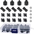 24 Pcs Camera Screw Adapter Set - 1/4 to 3/8 Tripod Mount Converter for Camera, Monopod, Ballhead, Flash Light Stand