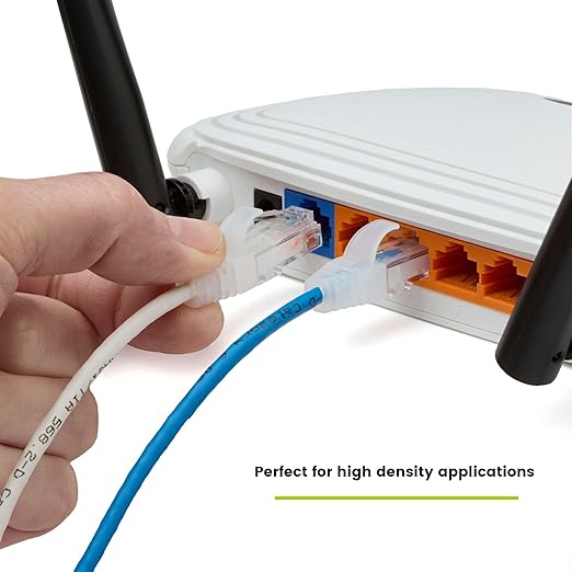 TRUECABLE Cat6 Component Rated Patch Cable, Unshielded (U/UTP), 1ft, White, 28AWG Solid Copper, Snagless 10G High-Speed Ethernet Cable, PoE++ 4PPoE 100W, UL Listed, RoHS-3, 5 Pack