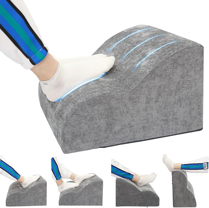 Foot Rest for Under Desk at Work.Multifunctional 3-Tier Foot Stool,with Washable Footrest.for Under Desk,Office Chair Gaming Chair & Sofa,Leg Elevation Pillow,Supports Posture -Dark Grey