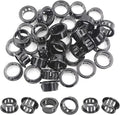 3/4"(19mm) Black Snap-in Knockout Insulating Bushing Grommets, Plastic Cable Hole Grommets for Wiring, Round Nylon Snap in Locking Electrical Wire Cord Hose & Tubing Bushings Grommets, 35pcs