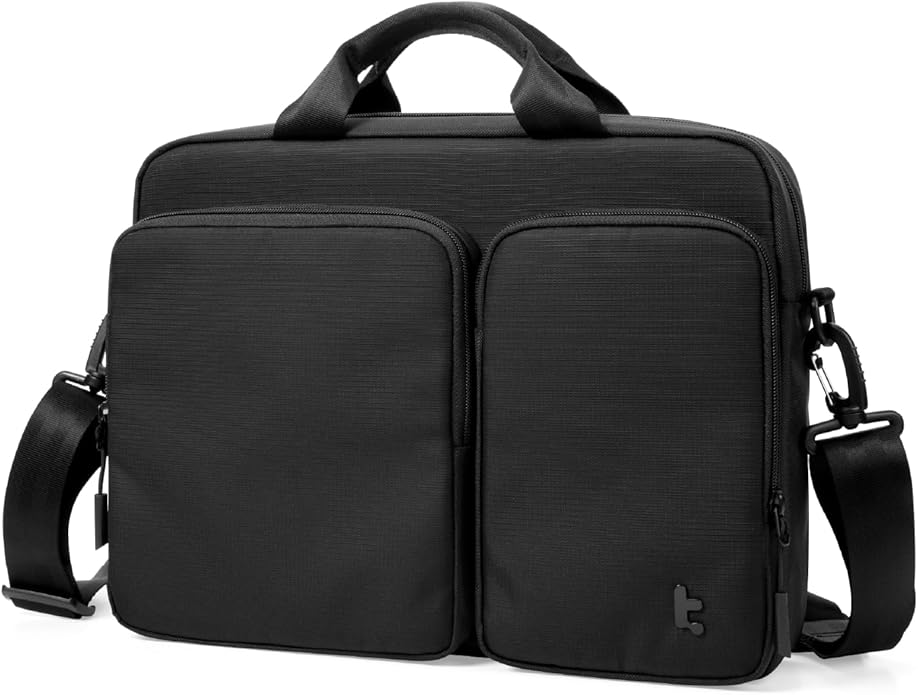 tomtoc A33 Slim 13-16 Inch Laptop Shoulder Bag for MacBook Air/Pro M4/M3, Briefcase with Accessory & Document Storage