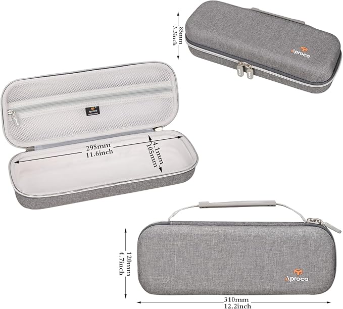 Aproca Grey Portable Hard Storage Case, for Canon ImageFORMULA R10 / ImageFORMULA P-215II Portable Document Scanner