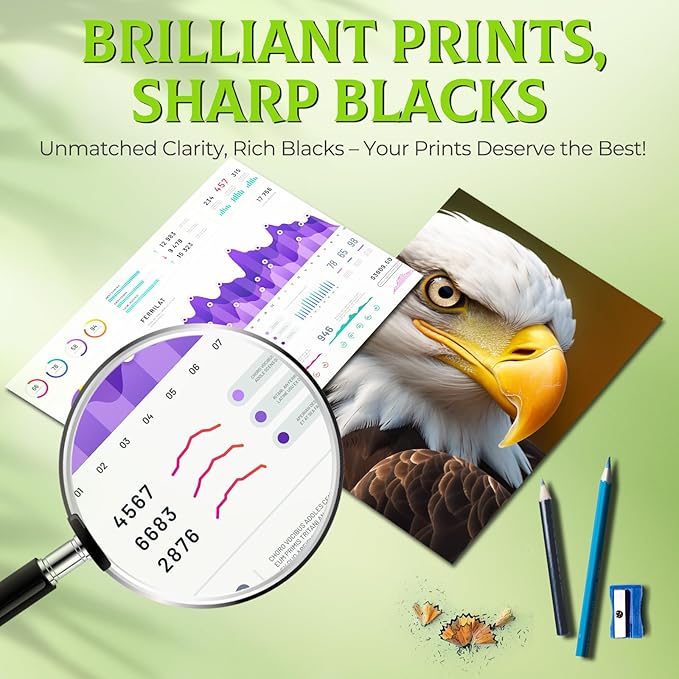 962XL Black OfficeJet Pro 9015e 9018e 9025e 9010 9020 e Compatible for HP 962 XL Black Ink Cartridges HP962XL/962 HP962XL HP962 Printer Ink for OfficeJet Pro 9010 9015 9018 9012 9014 9025 9022 9028 e