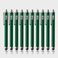 TCD 10-Pack Stylus Pen Set – Universal Capacitive Pen for iPad, iPhone, Tablet, Laptop – Premium Thick Rubber Tip Styluses for All Touchscreen Devices, Green