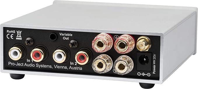 Pro-Ject Stereo Box S3 BT Ultra Compact Integrated Amplifier with Bluetooth and Motor Potentiometer (Black)